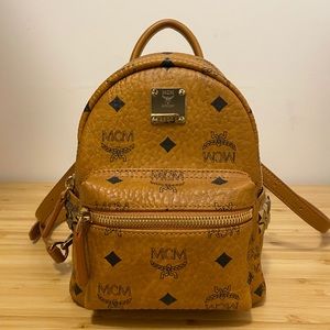 ORIGINAL MCM Stark Bebe boo backpack in Visetos